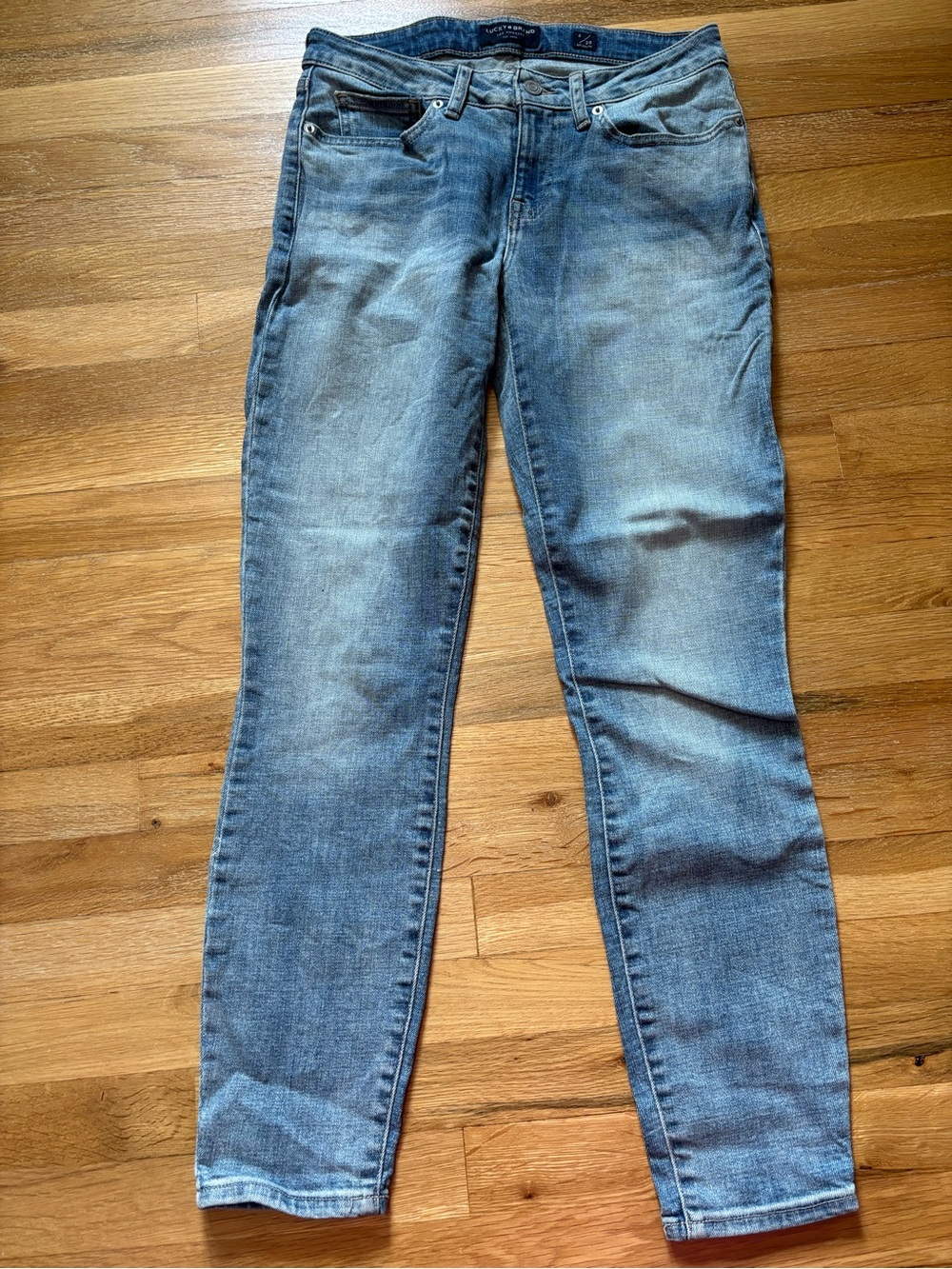 Lucky Brand Women's Jeans, Size 6/28, Blue Cropped Light Medium Wash
